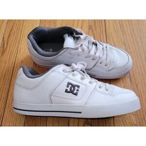 DC Shoes Men’s Pure Low Top - Skate US Mens Size 10.5 White Grey